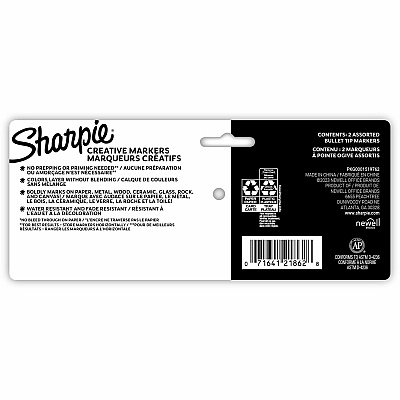 Sharpie Creative Markers, Water-Based Acrylic Markers, Bullet Tip (SAN2196906)