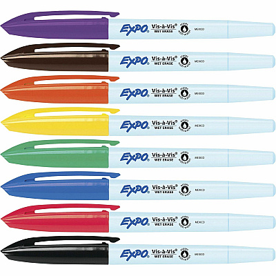 EXPO Low Odor Wet Erase Markers, Fine Point (SAN2134345A)