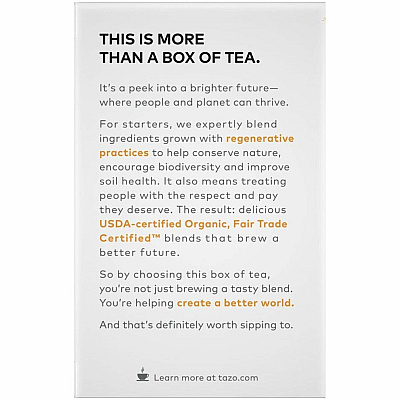 Tazo Regenerative Organic Chai Black Tea Bag (TZO00305)