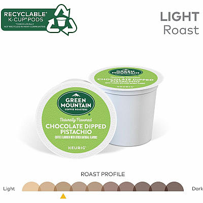 Green Mountain Coffee Roasters K-Cup Chocolate Dipped Pistachio Coffee (GMT0158)