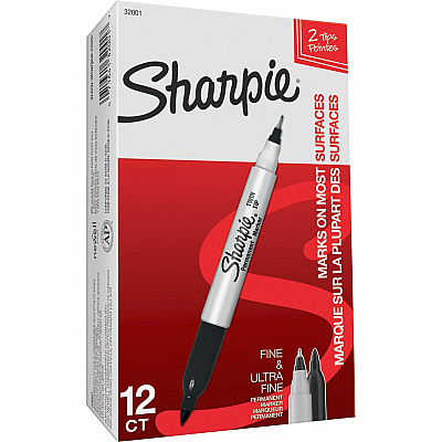 Sharpie Twin Tip Permanent Markers (SAN32001B)