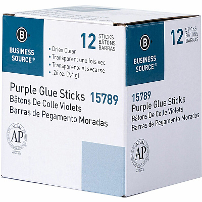 Business Source Bulk Purple Glue Sticks (BSN15789)