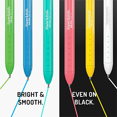 Paper Mate Inkjoy Gel Bright! Pens, Medium Point (0.7mm) (PAP2173765)