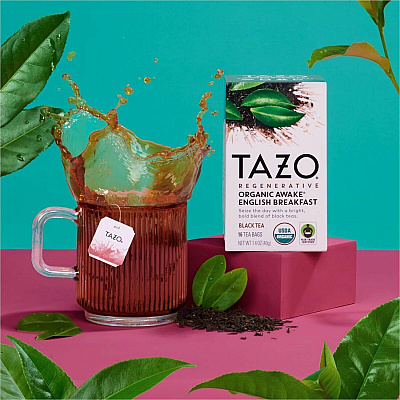 Tazo Regenerative Organic Awake English Breakfast Black Tea Bag (TZO00303)
