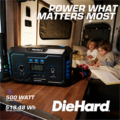 DieHard 500-Watt Lithium-ion Portable Power Station/Solar Generator (ESMDH2000201)