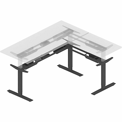 Lorell Sit-Stand 3rd-Leg Base (LLR25930)