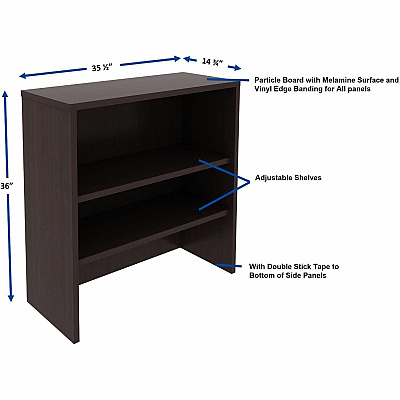 Lorell Essentials 2-shelf Stack-on Bookcase (LLR69629)