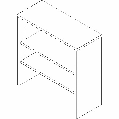 Lorell Essentials 2-shelf Stack-on Bookcase (LLR69629)