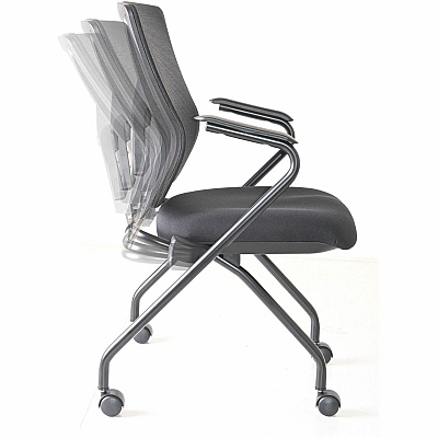 Lorell Conjure Mesh Training Chairs with Arms (LLR62019)