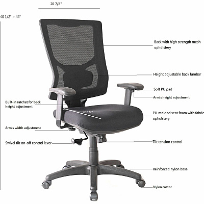 Lorell Conjure High-Back Swivel/Tilt Office Chair (LLR62018)