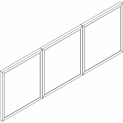 Lorell Wall-Mount Hutch Frosted Glass Door (LLR59710)