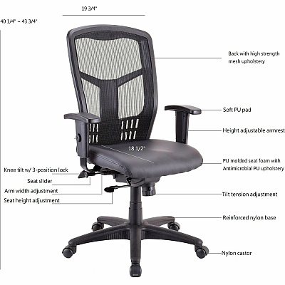 Lorell Executive High-back Swivel Chair (LLR86245)