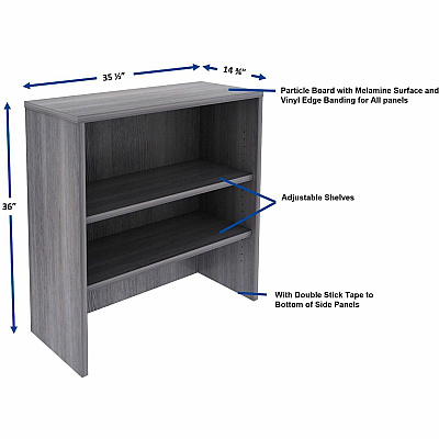 Lorell Essentials 2-shelf Stack-on Bookcase (LLR69628)