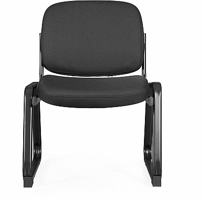Lorell Black Fabric Guest Chair (LLR84596)