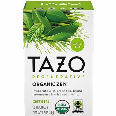 Tazo Regenerative Organic Zen Green Tea Bag (TZO00309)