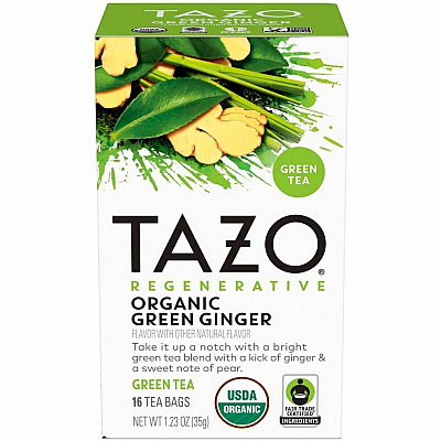 Tazo Regenerative Organic Green Ginger Green Tea Bag (TZO00356)
