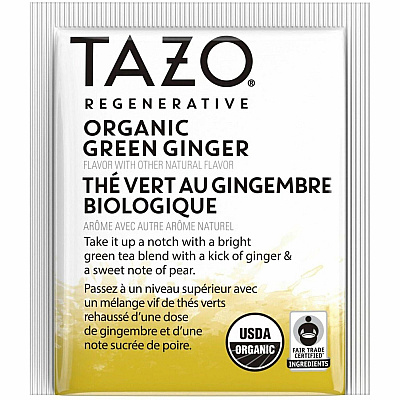 Tazo Regenerative Organic Green Ginger Green Tea Bag (TZO00356)