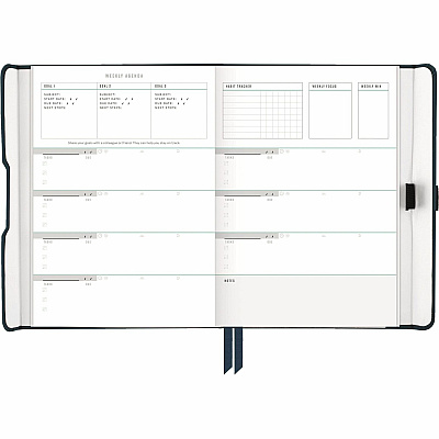 AT-A-GLANCE Foundation Undated Weekly/Monthly Planner 8-1/2" x 6-3/4" Blue (AAGFD20020)