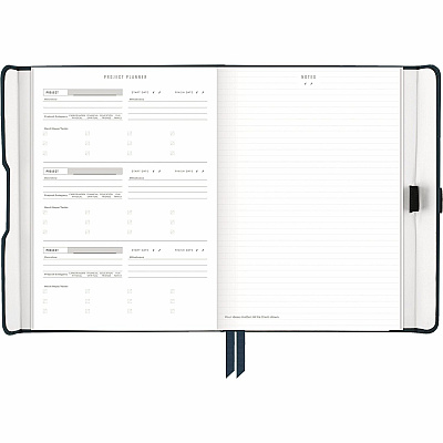 AT-A-GLANCE Foundation Undated Weekly/Monthly Planner 8-1/2" x 6-3/4" Blue (AAGFD20020)