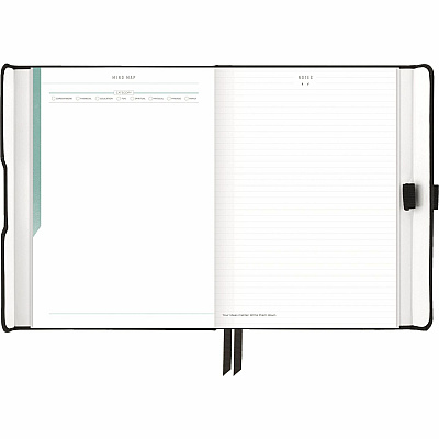 AT-A-GLANCE Foundation Undated Weekly/Monthly Planner 8-1/2" x 6-3/4" Black (AAGFD20005)