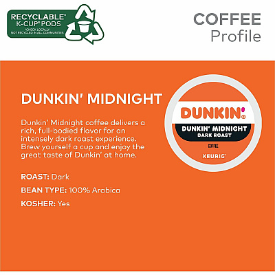 Dunkin Donuts Dunkin Donuts K-Cup Midnight Coffee (GMT0316)