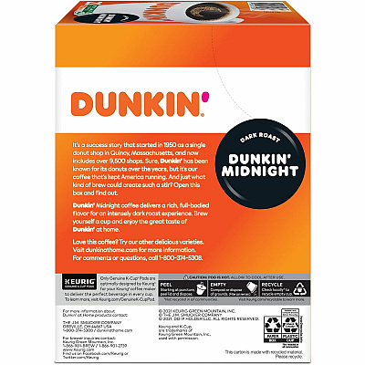 Dunkin Donuts Dunkin Donuts K-Cup Midnight Coffee (GMT0316)