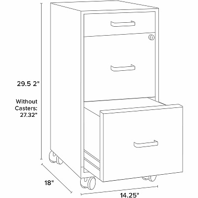 Hirsh Industries Industries Industries Hirsh Industries Industries SOHO File Cabinet (25853)