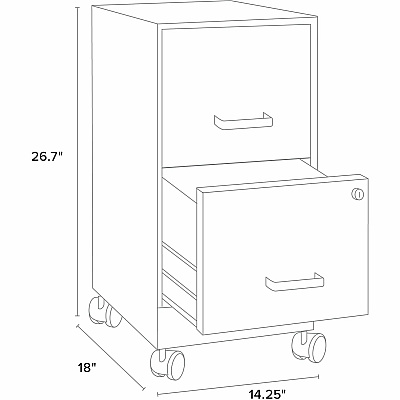 Hirsh Industries Industries Industries Hirsh Industries Industries SOHO File Cabinet (25836)