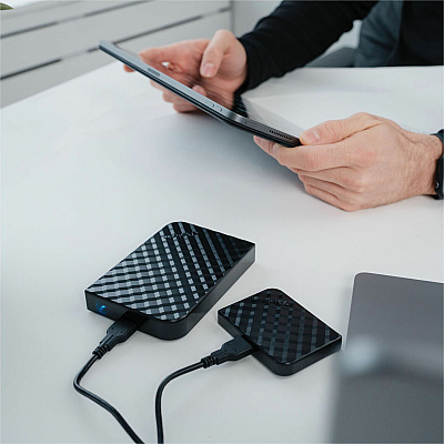 Verbatim 4TB Store 'n' Go Portable Hard Drive, USB 3.0 - Diamond Black (VER53223)