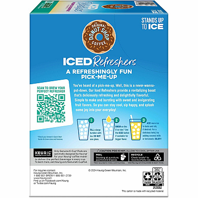 The Original Donut Shop ICED Refreshers K-Cup Pods, Passion Fruit, 20/Box (GMT0236)