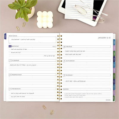 AT-A-GLANCE Badge Floral Weekly/Monthly Planner (AAG1722F905)