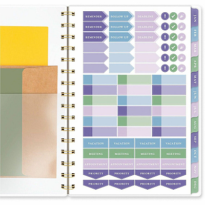 AT-A-GLANCE Badge Floral Weekly/Monthly Planner (AAG1722F200)