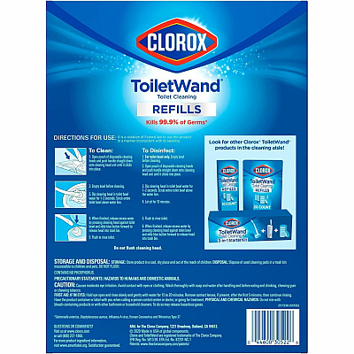 Clorox Toilet Wand Disinfecting Refills (CLO31049)