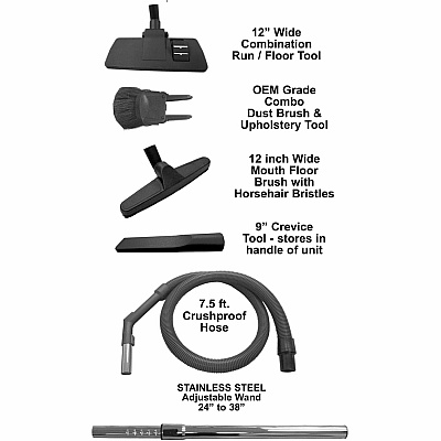 V.A.C. HEPA Portable Commercial Canister Vacuum (C105)