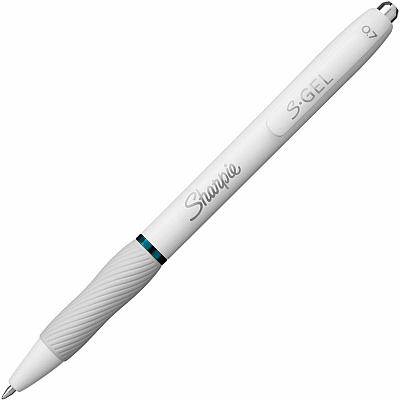 Sharpie S-Gel, White Fashion Barrel, Medium Point (0.7mm) (SAN2206098)