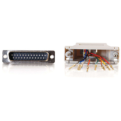 C2G Rj45 / Db25m Mod Adptr Grey (02934)