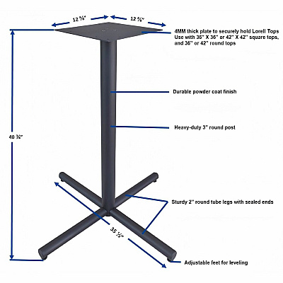 Lorell Hospitality/Conference X-Base (LLR61643)