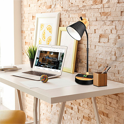 OttLite Wireless Charging LED Table Lamp (CSAQA4K9SHPR)