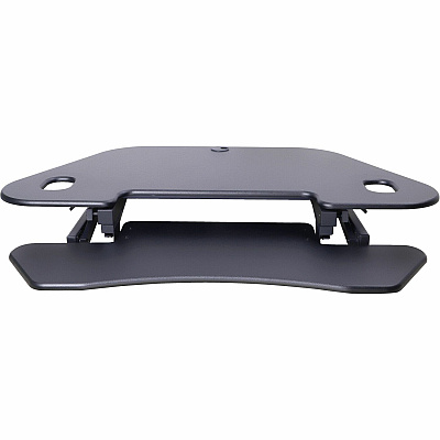 Rocelco CADR-46 Corner Sit-to-Stand Desk Riser (RCLRCADRB46A)