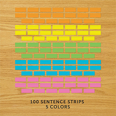 Astrobrights Ruled Handwriting Strips (WAU9104001)