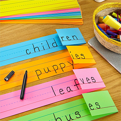 Astrobrights Ruled Handwriting Strips (WAU91992)
