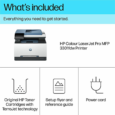 HP Color LaserJet Pro MFP 3301fdw, Copy/Fax/Print/Scan (499Q5F)