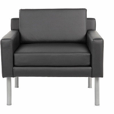 BOSS Antimicrobial Vinyl Lounge Chair (8001BK)