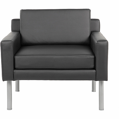 BOSS Antimicrobial Vinyl Lounge Chair (8001BK)