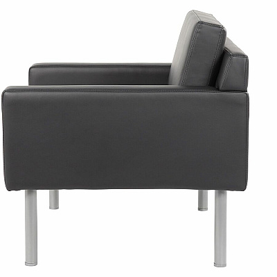 BOSS Antimicrobial Vinyl Lounge Chair (8001BK)
