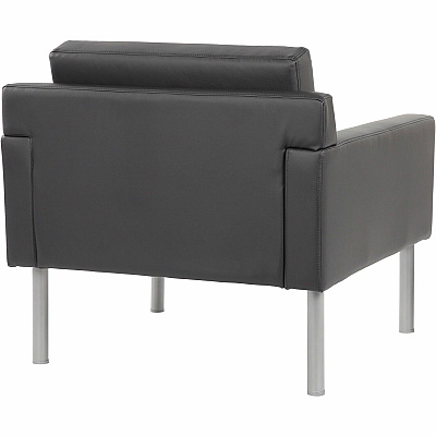 BOSS Antimicrobial Vinyl Lounge Chair (8001BK)
