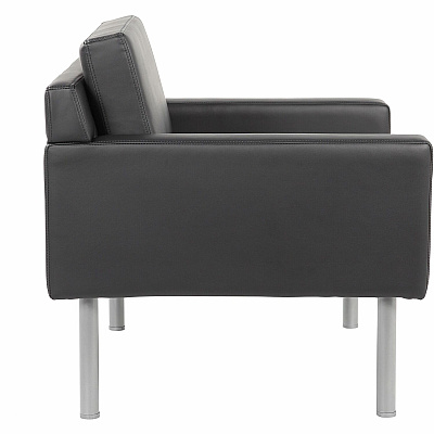 BOSS Antimicrobial Vinyl Lounge Chair (8001BK)