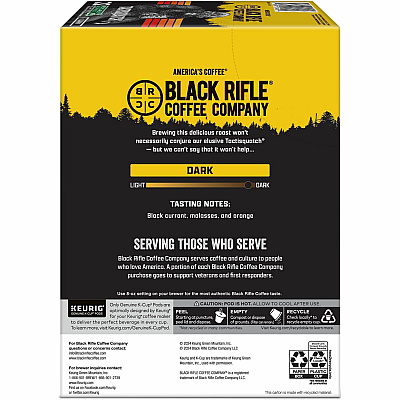 Black Rifle Coffee Company Coffee Company Coffee Company Black Rifle Coffee Company Coffee Company K-Cup, Ground Tactisquatch Coffee (GMT0490)