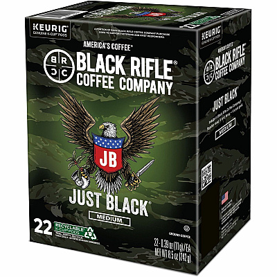 Black Rifle Coffee Company Coffee Company Coffee Company Black Rifle Coffee Company Coffee Company K-Cup Just Black Coffee (GMT0547)