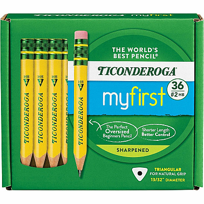 Ticonderoga My First Pencil w/Eraser (DIXX33136)